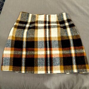New SHEIN Brown Plaid Skirt